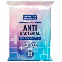 Beauty Formulas Antibakteeriset puhdistuspyyhkeet - 15 kpl
