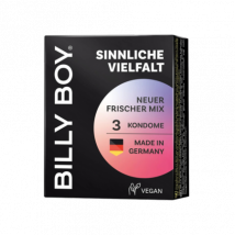 Billy Boy Sensual lajikekondomit - 3 kpl