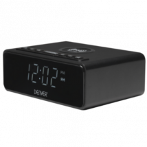 Denver CRQ-105 Clock Radio QI-latauksella varustettuna