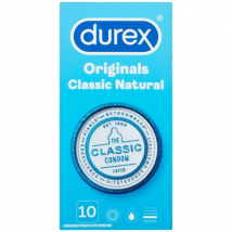 Durex Originals Classic Luonnonmukainen lateksikondomi 10 kpl