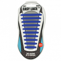 Easy Lace No Tie kengännauhat Silikonipitsit - Sininen