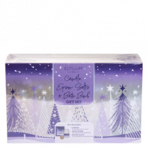 Elysium Spa Kylpysuolat, Jasmiini Tuoksukynttilä & Kylpypommi Lahjasetti – 3 kpl