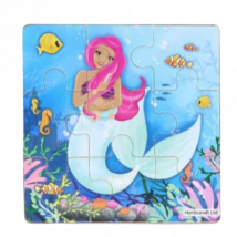 Fun Toys Mermaids Jigsaw Wooden Puzzle Assorted 11 cm – 1 Pc