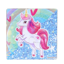 Fun Toys Unicorn Jigsaw Wooden Puzzle Assorted 11 cm – 1 Kpl