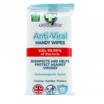 Green Shield Anti Viral Handy-Wipes - 15 kpl.