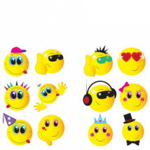 Henbrandt Fun Tattoos Smiley Man Assorted – 6 kpl