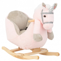 Kikka Boo Vaaleanpunainen Yksisarvinen Keinupehmolelu Istuimella