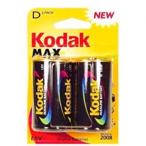 Kodak Max Alkaline D/LR20 paristot - 2 kpl