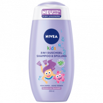 Nivea 3-in-1 lasten shampoo ja hoitoaine 250 ml