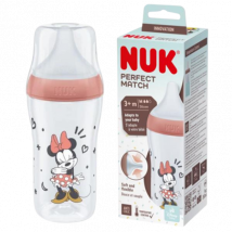 NUK Perfect Match Minnie Mouse Lämpötilakontrolli Keskikokoinen Tuttipullo – 260 ml