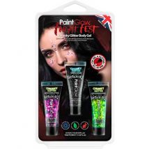 PaintGlow Fright Fest Chunky Glitter Vartalogeeli - 3kpl