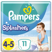 Pampers Uimavaipat Splashers koko 4-5 (9-15 kg) - 11 kpl.
