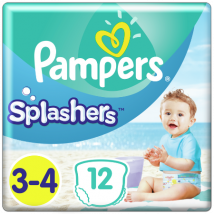 Pampers Uimavaipat Splashers koko 3-4 (6-11 kg) - 12 kpl.