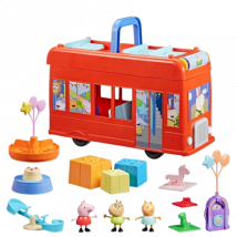 Peppa Pig 2-in-1 Juhlabussi Leikkisetti