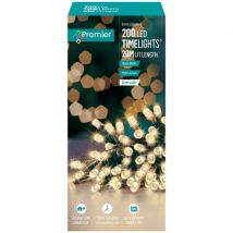 Premier 200 LED-paristoketjuvalo - 20 metriä