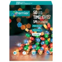 Premier 50 LED-paristokäyttöinen monivärinen valoketju - 5 metriä