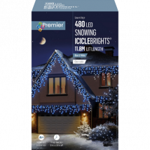 Premier 480 LED-valoketju Lumihiutale - 11 8m