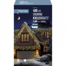 Premier 480 LED-valoketju Lumihiutale - 11 8m