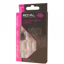 Royal tekokynnet Midnight Minx Stiletto - 24 kpl