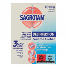 Sagrotan Saniteettipyyhkeet pintojen desinfiointiin - 15 kpl