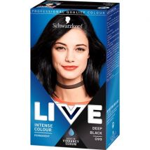 Schwarzkopf Live Permanent Hair Colour - 099 Syvä musta