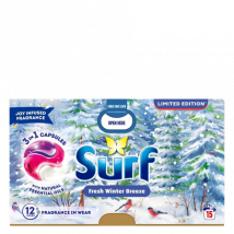 Surf 3-in-1 Fresh Winter Breeze Tahranpoistokapselit – 15 kpl