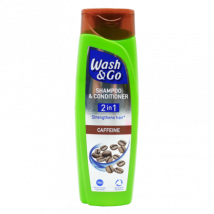 Wash & Go 2-in-1 kofeiinishampoo ja hoitoaine - 180ml