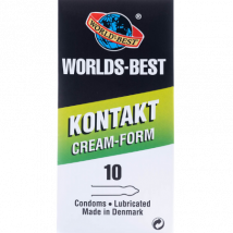 Maailman parhaat kontaktikermamuotoiset kondomit 10 kpl