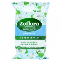 Zoflora Antibakteeriset monipintaiset pellavapyyhkeet - 70 kpl