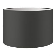 Lampenkap Bling - Antraciet - cilinder - 30/30/20cm - van stof - Moderne stoffen Lampenkap voor E27 lamphouder - RoHS getest - voor tafellamp, vloerlamp en hanglamp