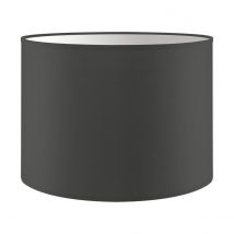 Lampenkap Bling - Antraciet - cilinder - 25/25/19cm - van stof - Moderne stoffen Lampenkap voor E27 lamphouder - RoHS getest - voor tafellamp, wandlamp en hanglamp