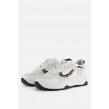 PS Poelman Sneakers wit Leer