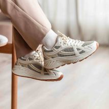 Ann Rocks Ann Rocks Sneakers beige Textiel