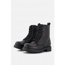 Muyters Veterboots zwart Leer