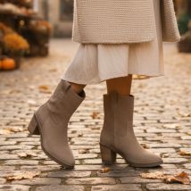 Cellini Cellini Enkellaarsjes taupe Suede