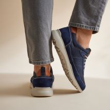 Outfielder Outfielder Sneakers blauw Suede
