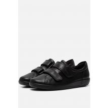 Ecco Soft 2.0 Velcro Sneakers zwart Leer