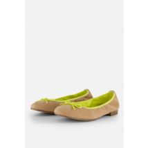 Tamaris Ballerina's beige Leer