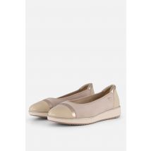 Tamaris Comfort Instappers beige Textiel