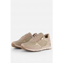 Marco Tozzi Sneakers beige Textiel