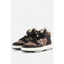 Giga Leopard Sneakers zwart Leer