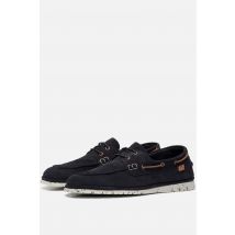 Ambitious Amber Instappers blauw Suede