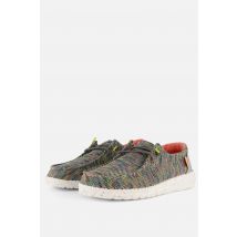 HEYDUDE Wendy Sox Instappers groen Canvas