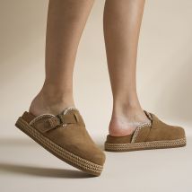 Warmbat Warrego Slippers cognac Suede