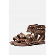 Lazamani Lazamani Sandalen brons Leer