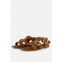 Linea Zeta Sandalen bruin Suède