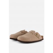 Scholl Fae Clog Slippers beige Suede