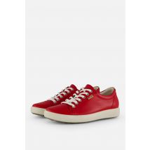 Ecco Soft 7 W Sneakers rood Leer