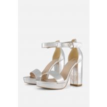 Ann Rocks Sandalen zilver Pu