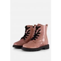 Kipling Ella Veterboots roze Imitatieleer